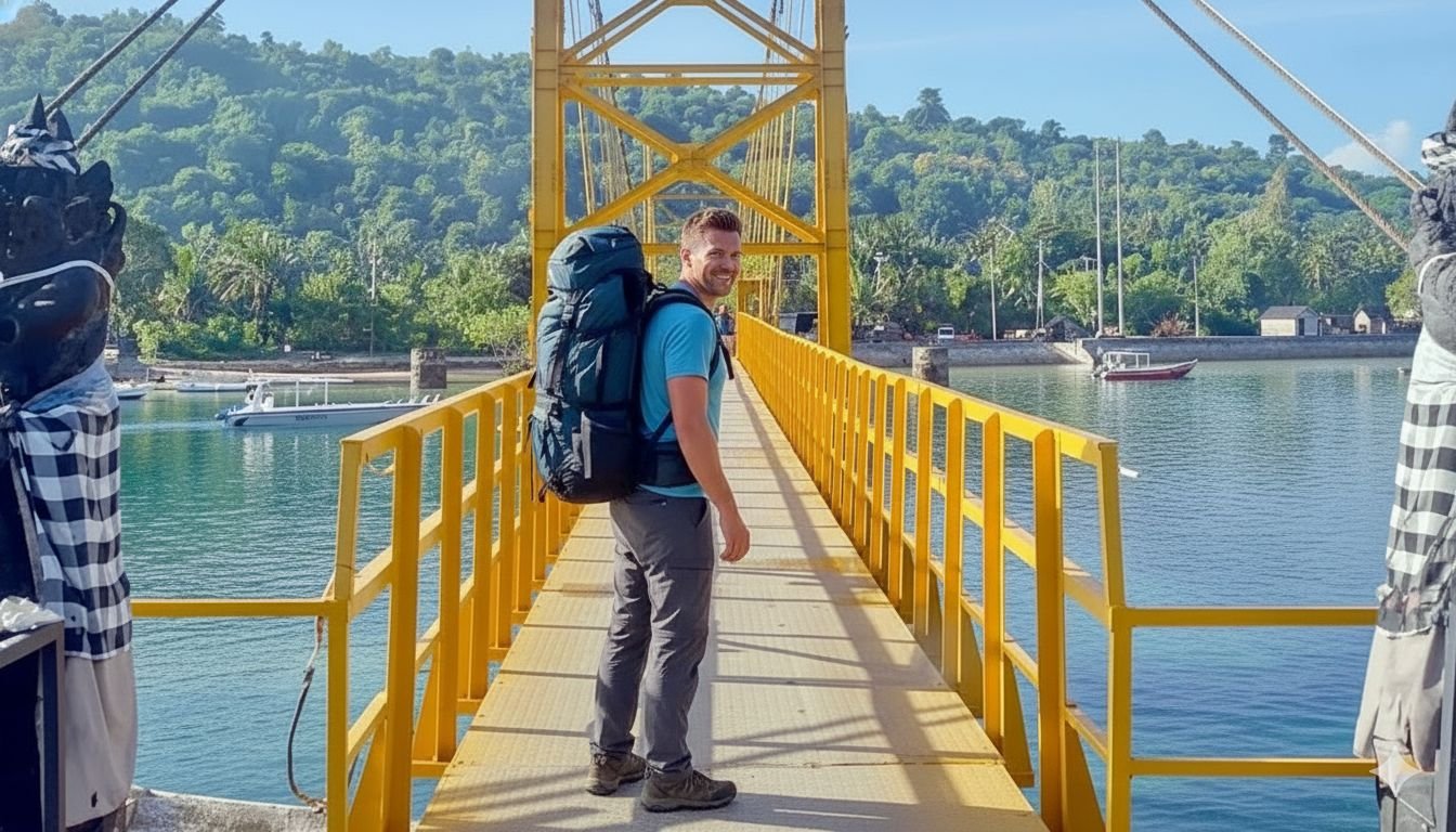 ceningan bridge visitor